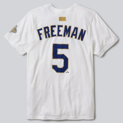 Freddie Freeman Los Angeles Dodgers Nike 2026 Gold Collection Name & Number T-Shirt Online