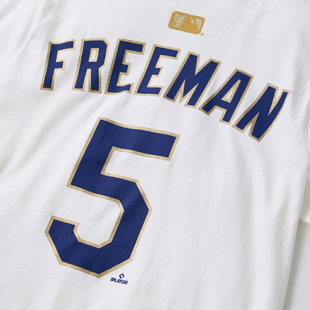 Freddie Freeman Los Angeles Dodgers Nike 2026 Gold Collection Name & Number T-Shirt Online