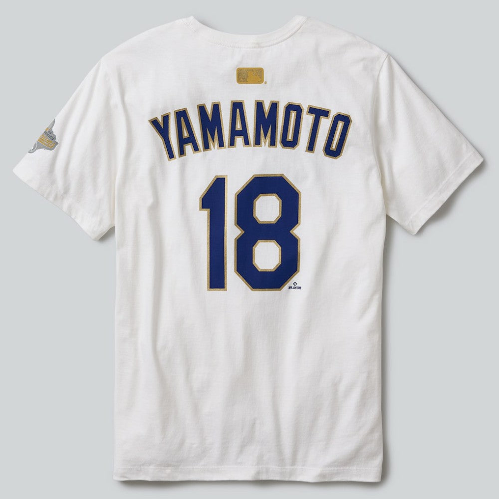Yoshinobu Yamamoto Los Angeles Dodgers Nike 2026 Gold Collection Name & Number T-Shirt Near Me