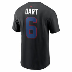 Jaxson Dart New York Giants Name & Number T-Shirt - Black - Nike