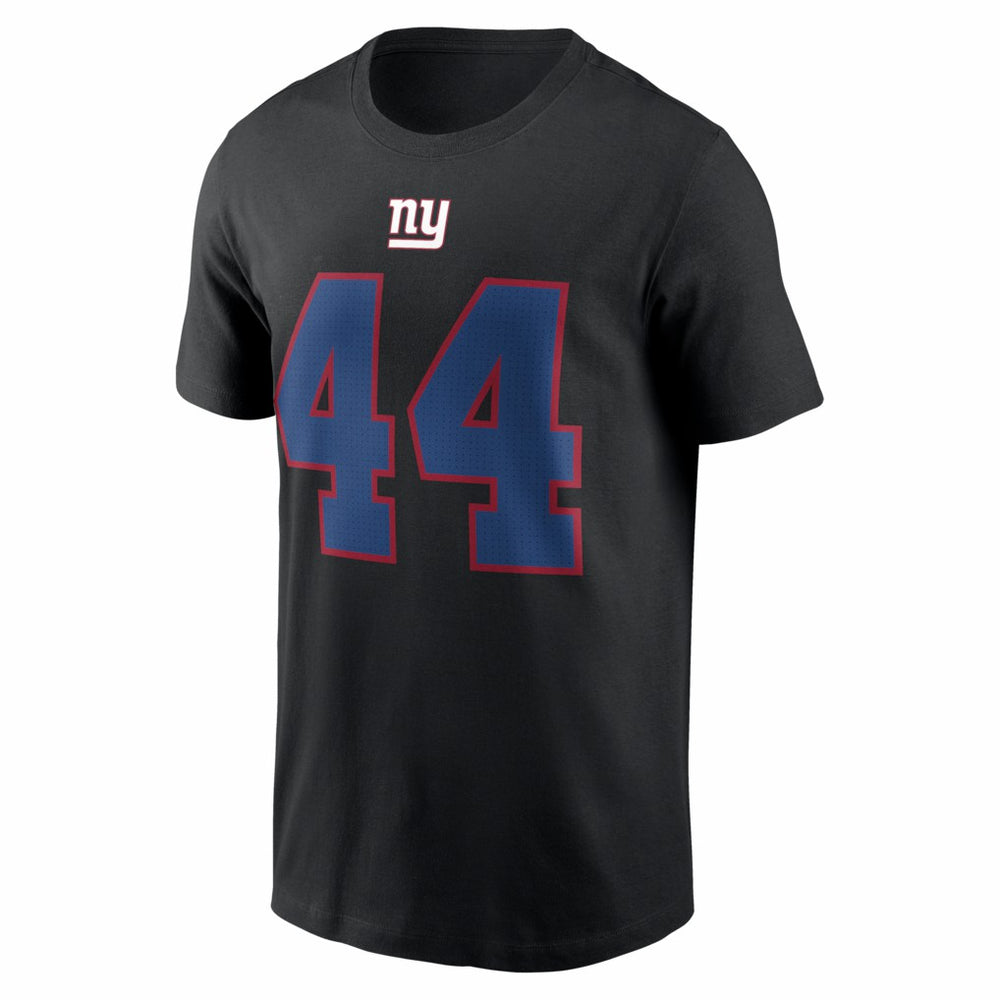Cam Skattebo New York Giants Name & Number T-Shirt - Black - Nike