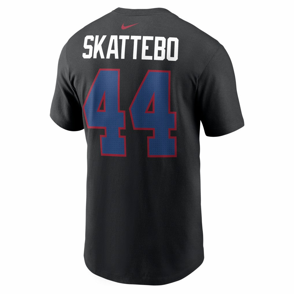 Cam Skattebo New York Giants Name & Number T-Shirt - Black - Nike