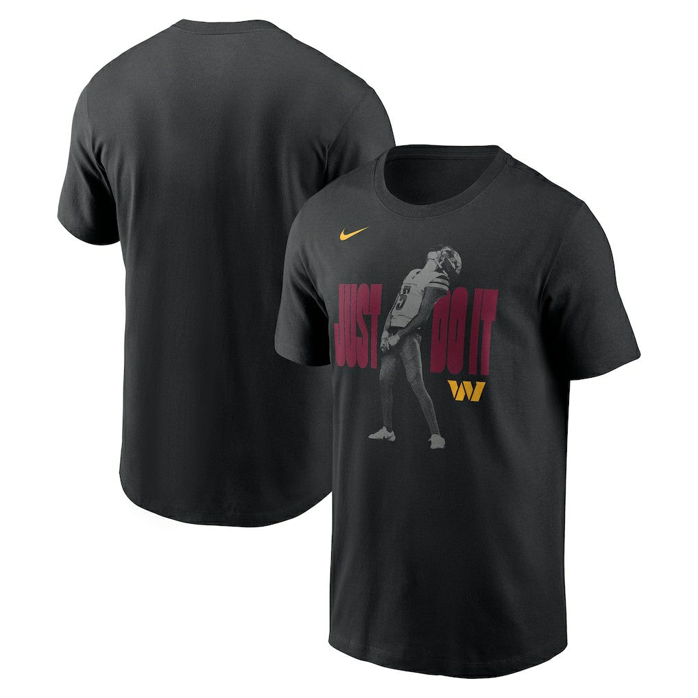 Jayden Daniels Washington Commanders Just Do It T-Shirt - Black - Nike