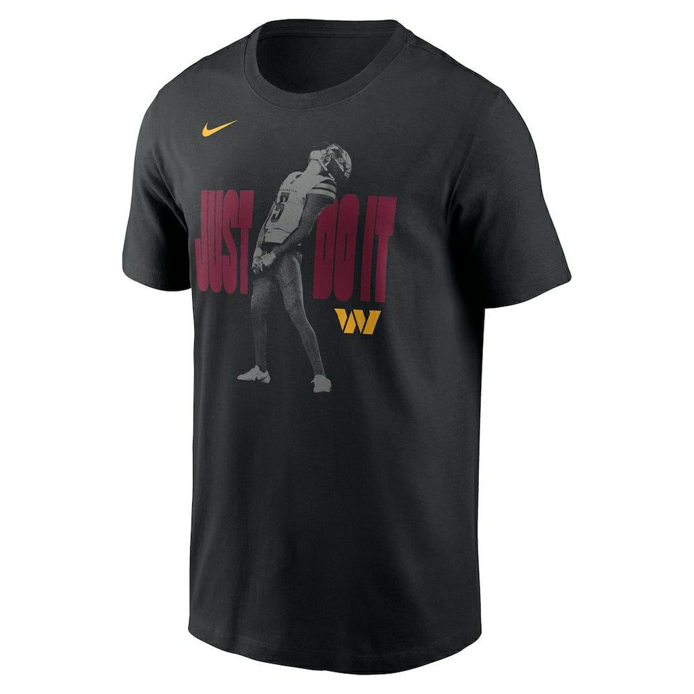 Jayden Daniels Washington Commanders Just Do It T-Shirt - Black - Nike