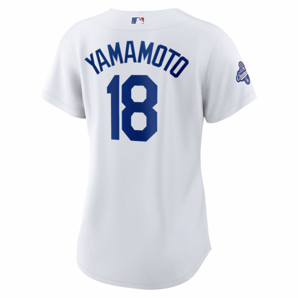 Yoshinobu Yamamoto Los Angeles Dodgers Nike Women's 2025 World Series Champions Home Replica Jersey Online