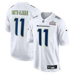 Jaxon Smith-Njigba Seattle Seahawks Super Bowl LX Patch Tundra Fashion Game Jersey - White - Nike