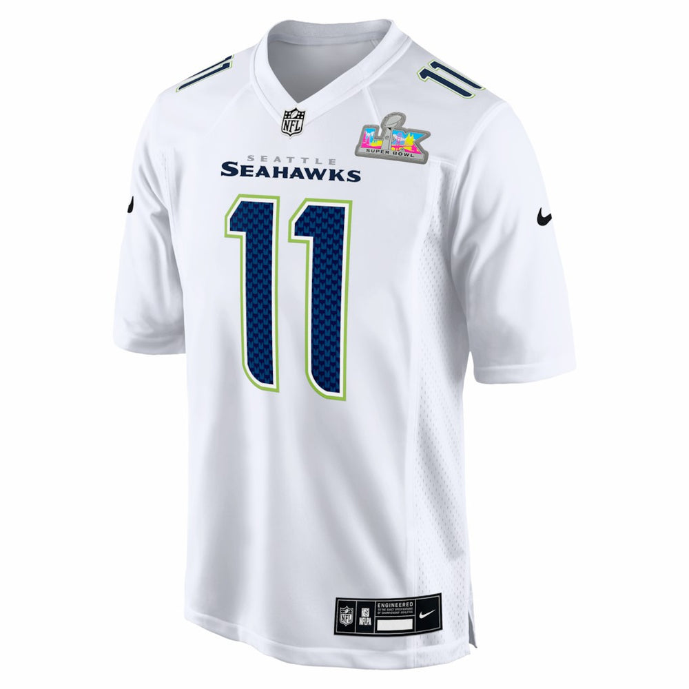 Jaxon Smith-Njigba Seattle Seahawks Super Bowl LX Patch Tundra Fashion Game Jersey - White - Nike
