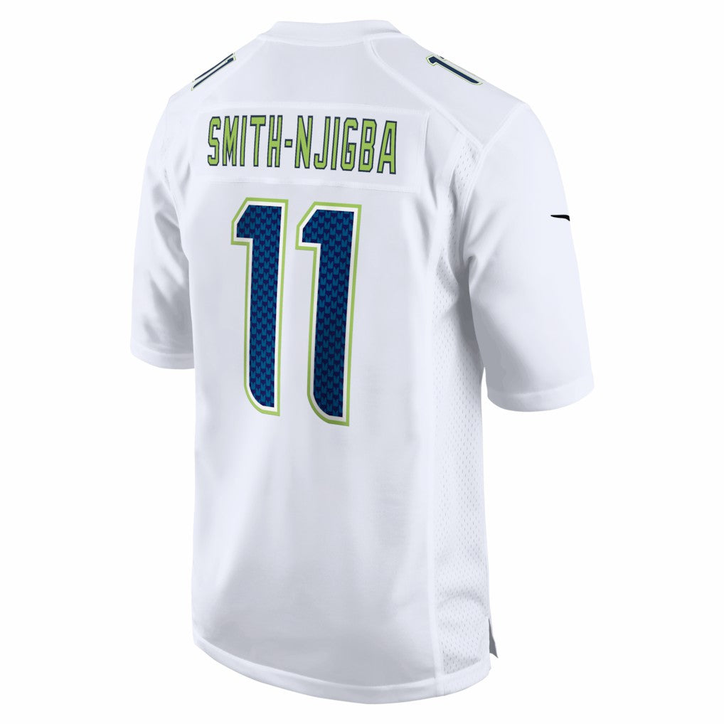 Jaxon Smith-Njigba Seattle Seahawks Super Bowl LX Patch Tundra Fashion Game Jersey - White - Nike