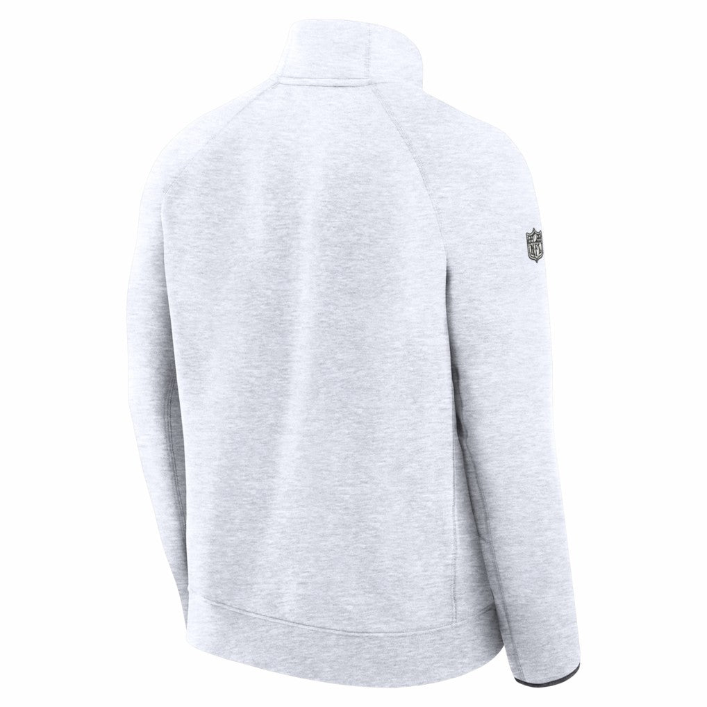 Drake Maye New England Patriots Super Bowl LX Opening Night Tech Fleece Half-Zip Sweatshirt - Gray - Nike