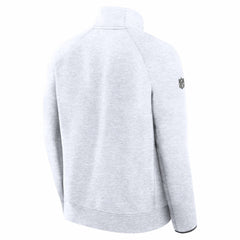 Drake Maye New England Patriots Super Bowl LX Opening Night Tech Fleece Half-Zip Sweatshirt - Gray - Nike