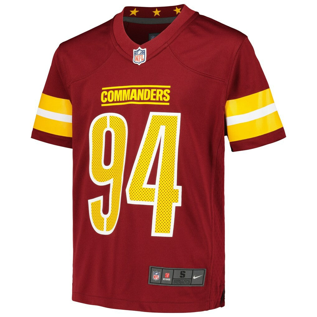 Daron Payne Washington Commanders Youth Game Jersey - Burgundy - Nike
