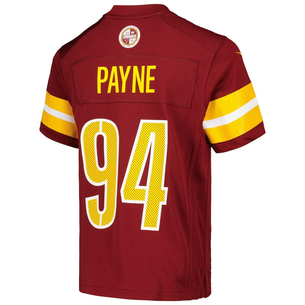 Daron Payne Washington Commanders Youth Game Jersey - Burgundy - Nike