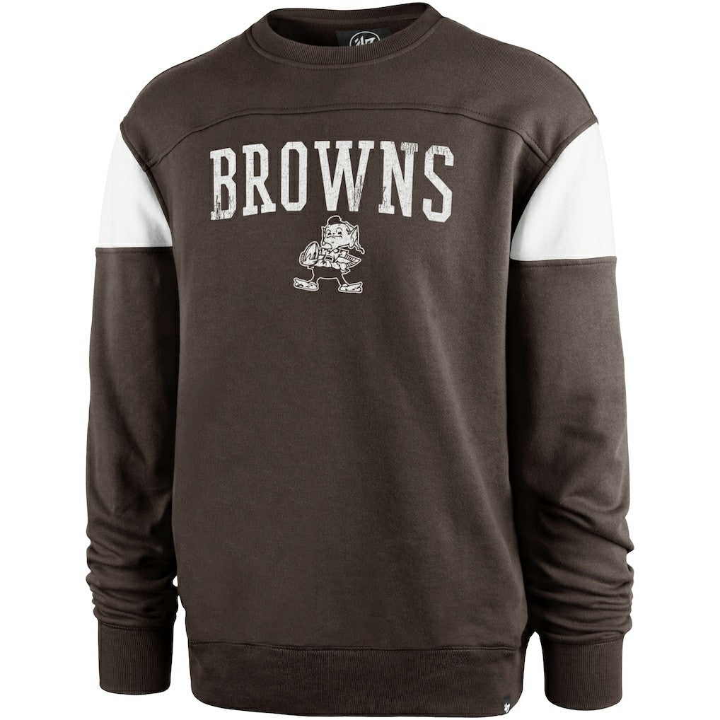 Cleveland Browns '47 Groundbreaker Onset Pullover Sweatshirt - Brown - 47 brand