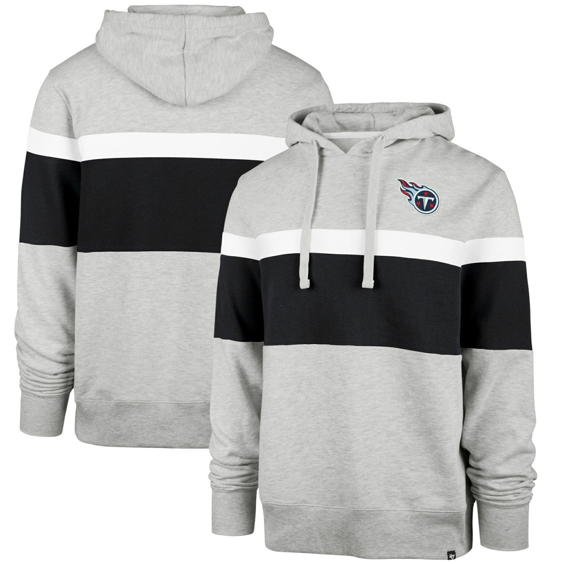 Tennessee Titans '47 Warren Pullover Hoodie - Heather Gray - 47 brand