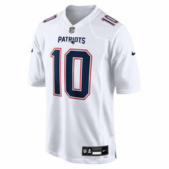 Drake Maye New England Patriots Game Jersey - Tundra White - Nike
