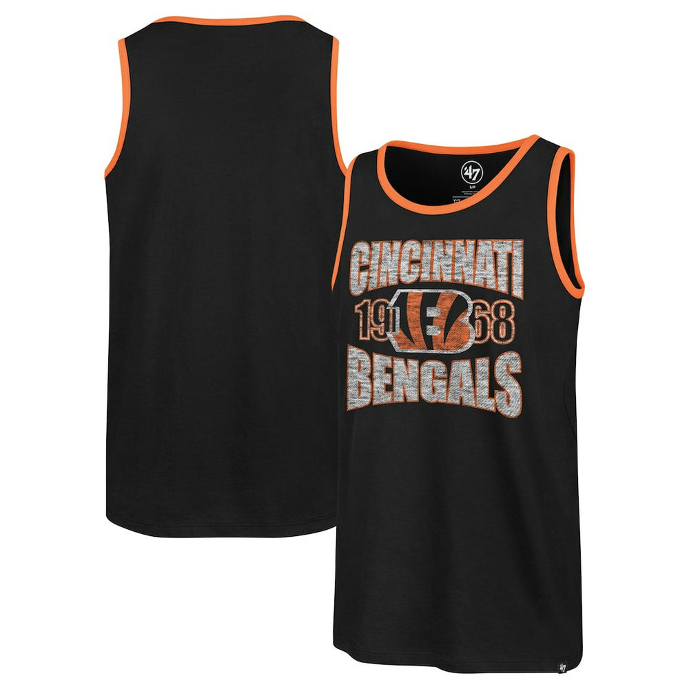 Cincinnati Bengals '47 Upload Franklin Tank Top - Black - 47 brand