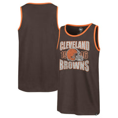 Cleveland Browns '47 Upload Franklin Tank Top - Brown - 47 brand