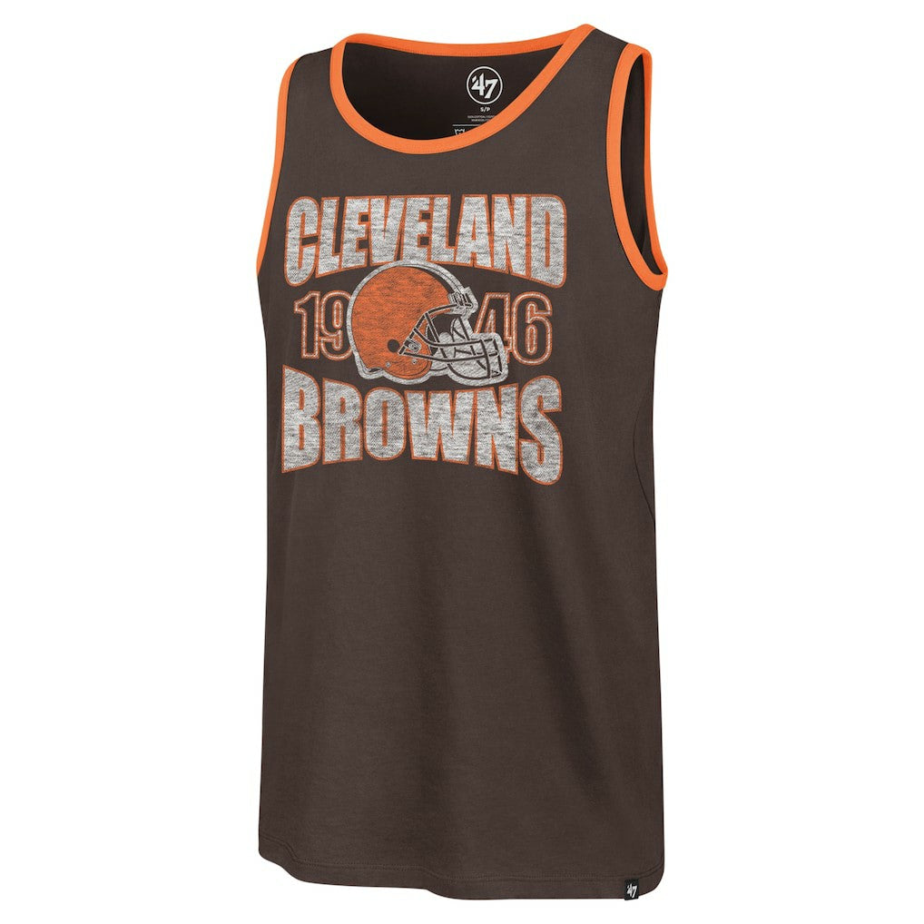 Cleveland Browns '47 Upload Franklin Tank Top - Brown - 47 brand