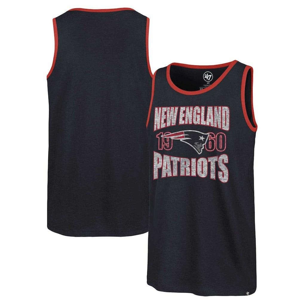 New England Patriots '47 Upload Franklin Tank Top - Navy - 47 brand