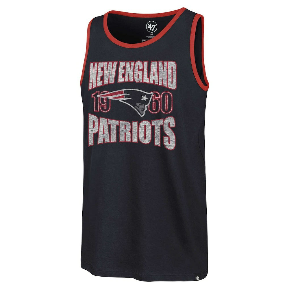 New England Patriots '47 Upload Franklin Tank Top - Navy - 47 brand