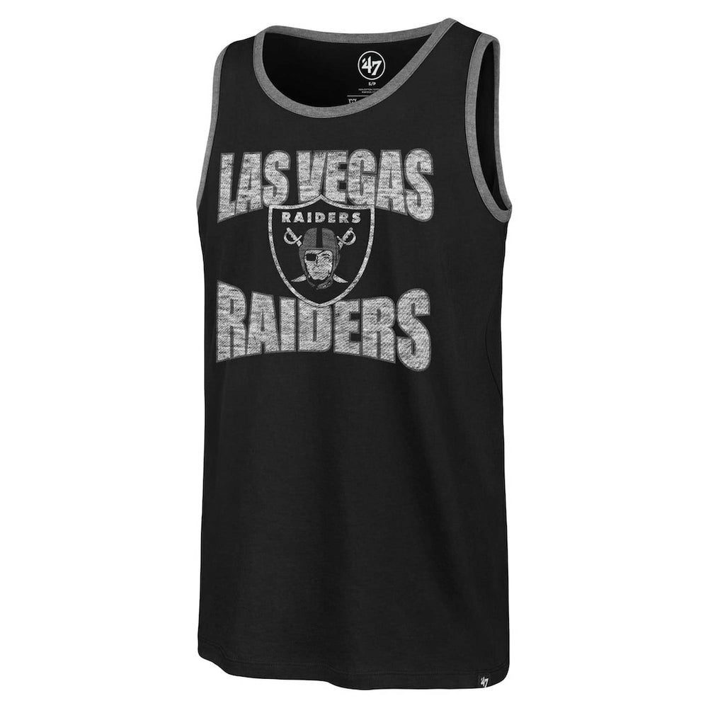 Las Vegas Raiders '47 Upload Franklin Tank Top - Black - 47 brand