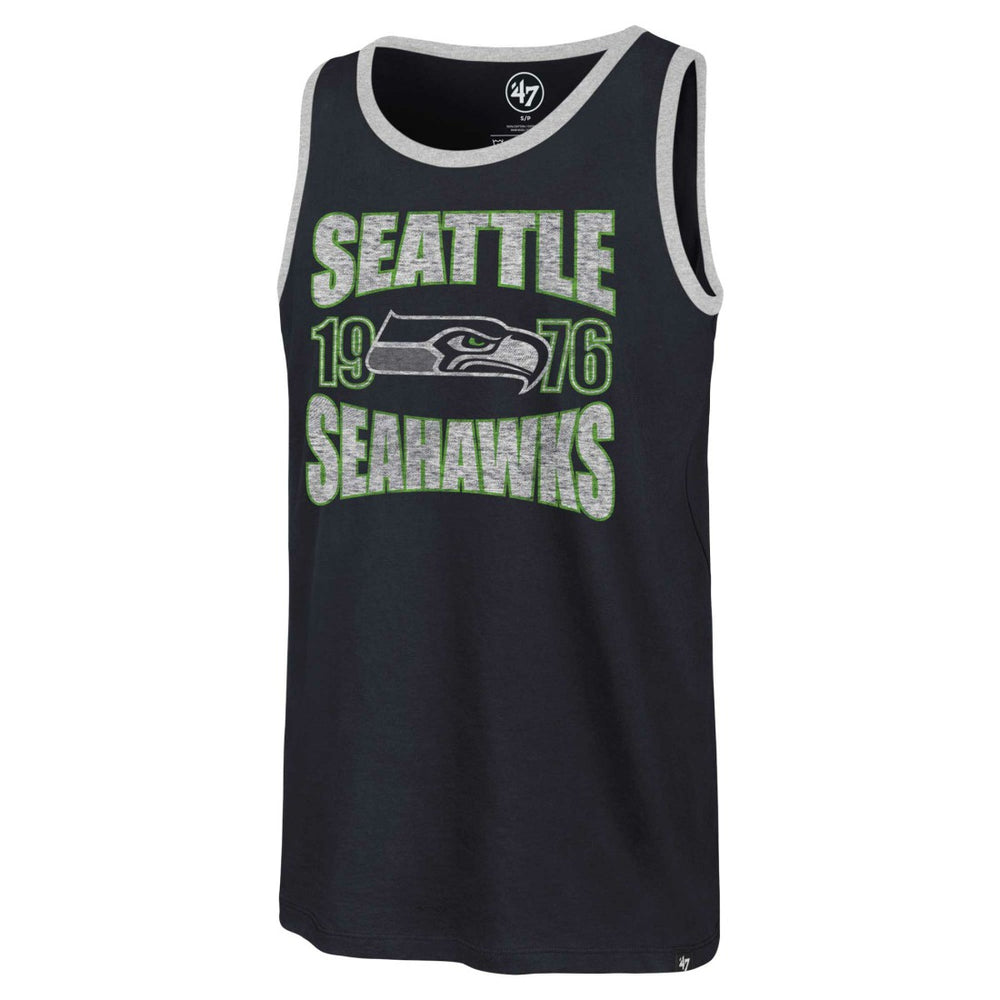 Seattle Seahawks '47 Upload Franklin Tank Top - College Navy - 47 brand