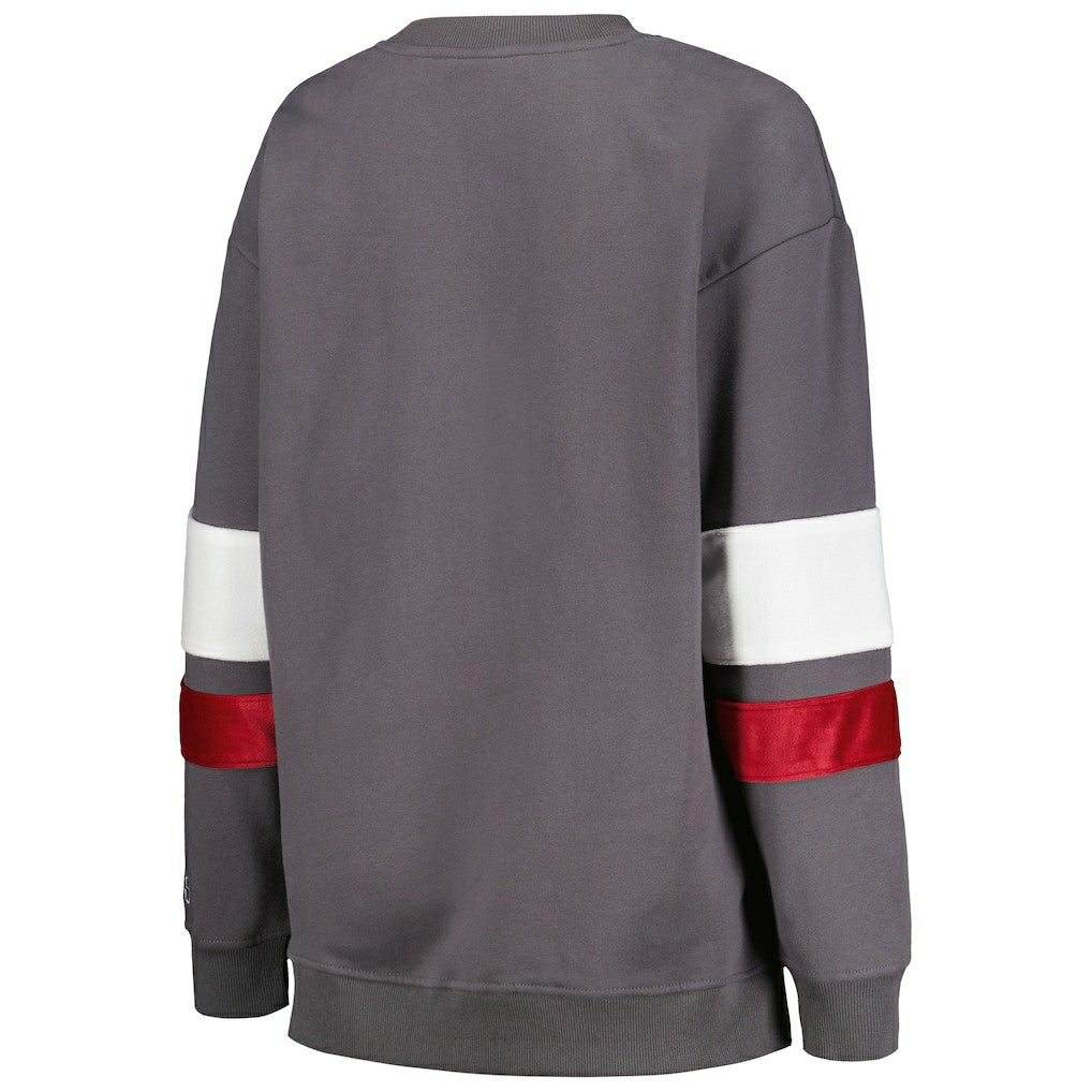 Arizona Cardinals The Wild Collective Women's Fleece Pullover Sweatshirt - Charcoal - NFL