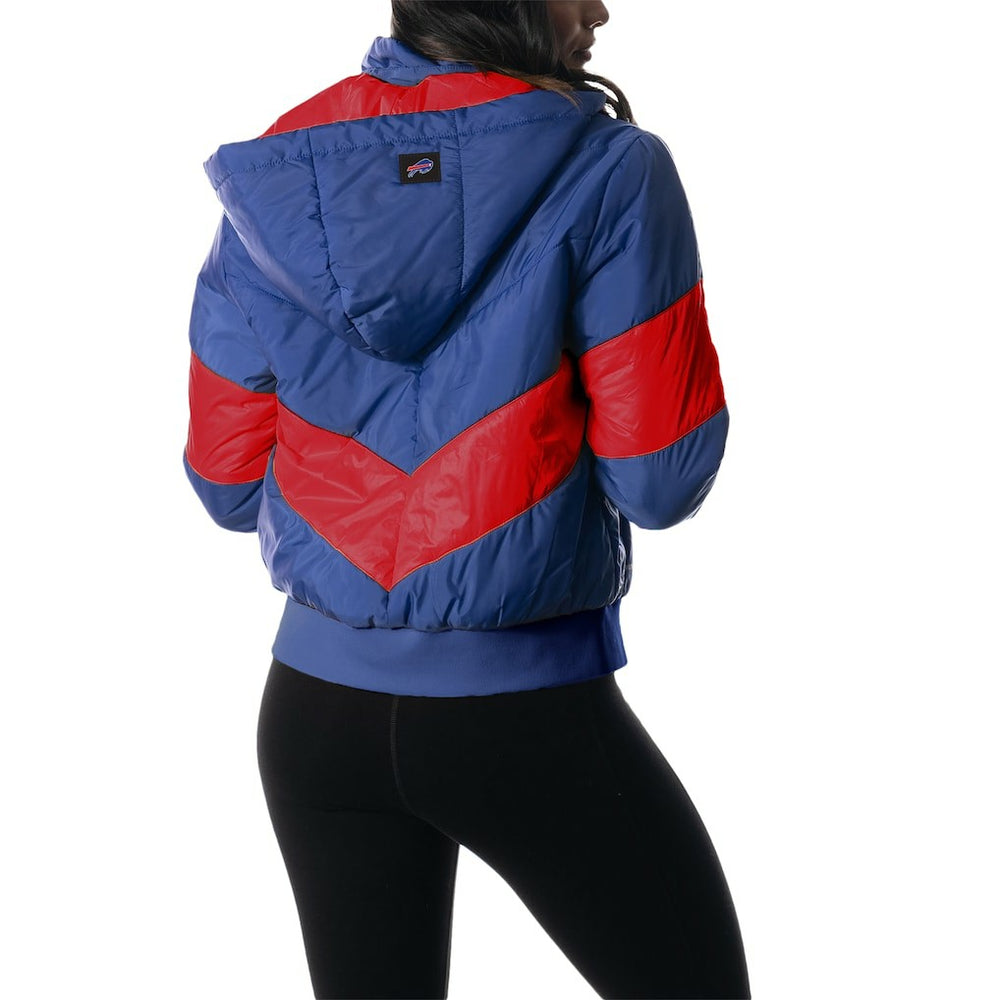 Buffalo Bills The Wild Collective Women's Puffer Full-Zip Hoodie - Royal - NFL