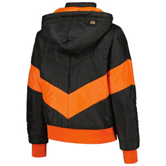 Cincinnati Bengals The Wild Collective Women's Puffer Full-Zip Hoodie - Black - NFL