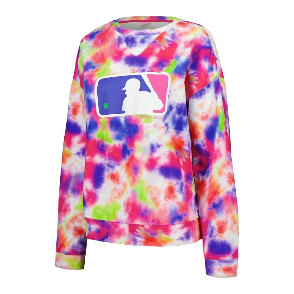 MLB Batterman Terez Neon Tie-Dye Pullover Sweatshirt Sale