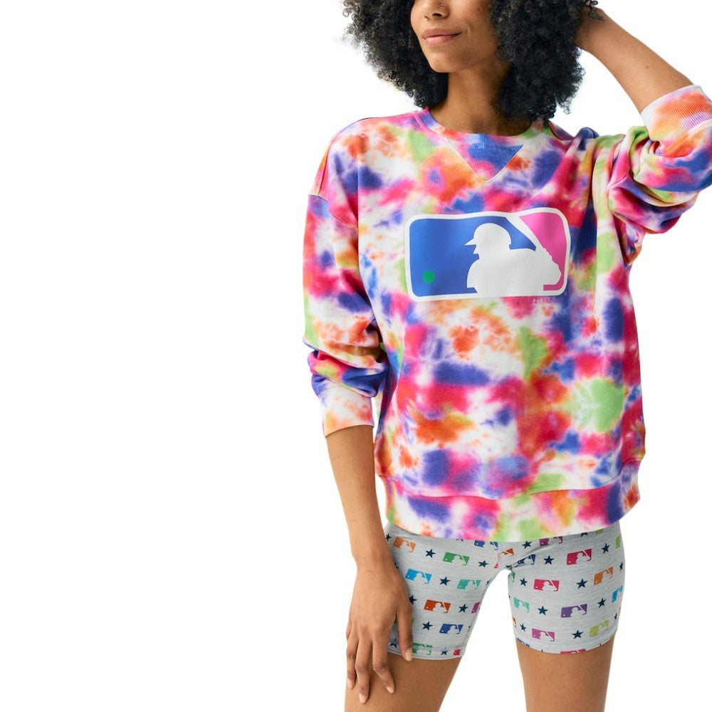 MLB Batterman Terez Neon Tie-Dye Pullover Sweatshirt Sale