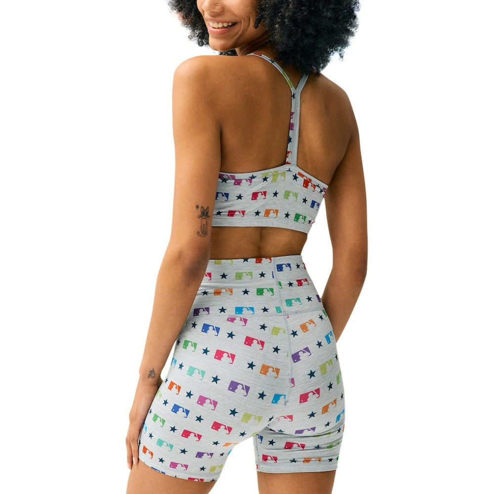 MLB Merchandise Terez Women's TLC Rainbow Shorts for sale