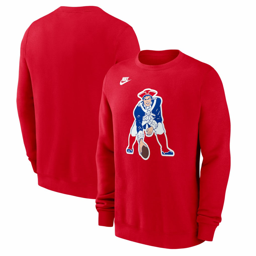 New England Patriots Pat Patriot Club Sweatshirt - Red - Nike