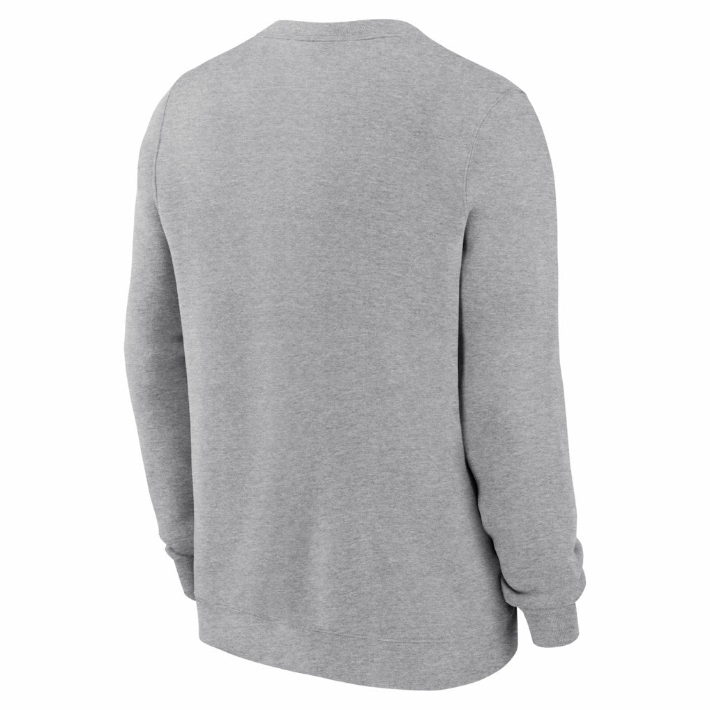 Denver Broncos D Horse Logo Club Sweatshirt - Heather Gray - Nike