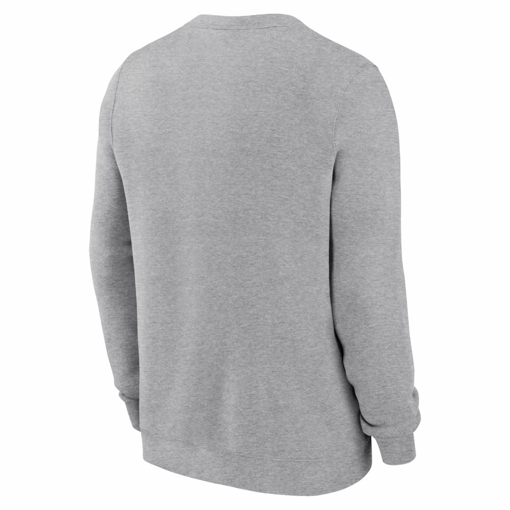 Denver Broncos D Horse Logo Club Sweatshirt - Heather Gray - Nike