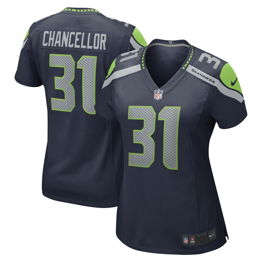 Kam Chancellor Seattle Seahawks Women's Retired Player Game Jersey - College Navy - Nike