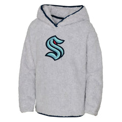Seattle Kraken Girls Youth Ultimate Teddy Fleece Pullover Hoodie - Heather Gray | NHL online