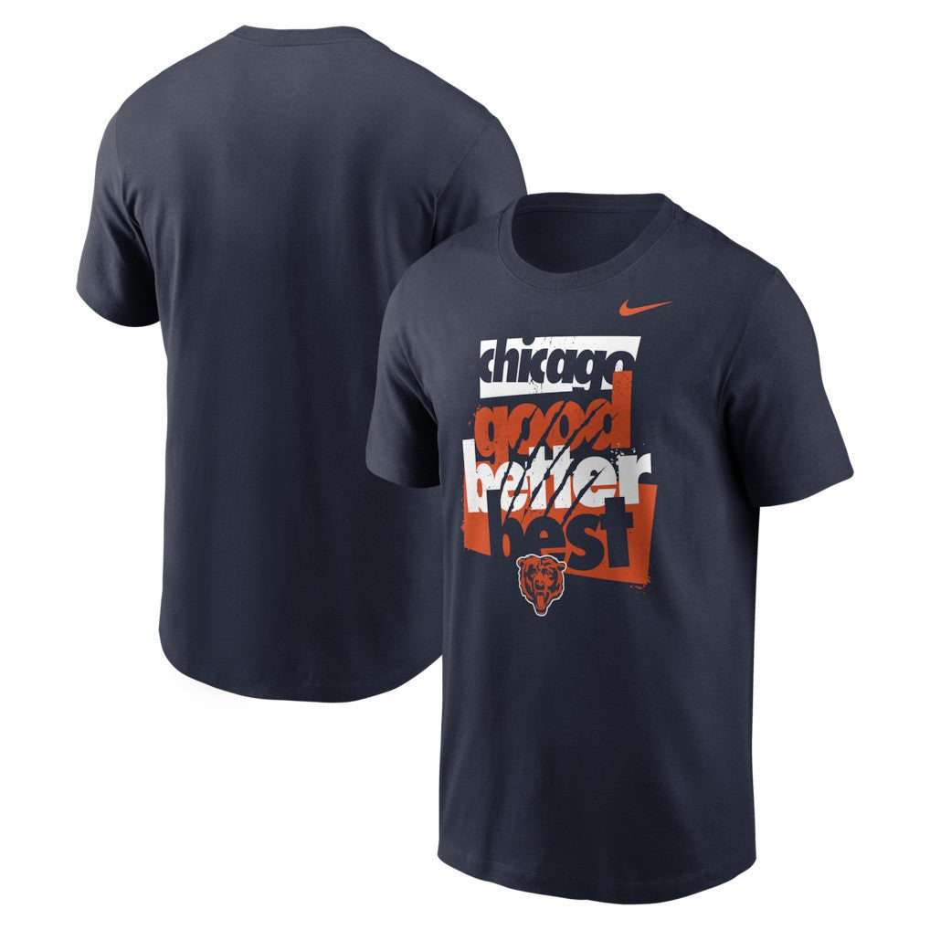 Chicago Bears Local Phrase Club T-Shirt - Navy - Nike