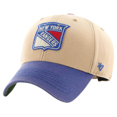 New York Rangers '47 Dusted Sedgwick MVP Adjustable Hat - Khaki/Blue | 47 brand online