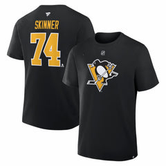 Stuart Skinner Pittsburgh Penguins Fanatics Authentic Stack Name & Number T-Shirt - Black | Fanatics on sale