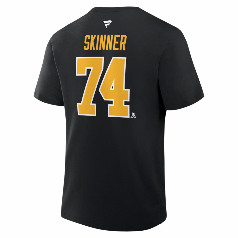 Stuart Skinner Pittsburgh Penguins Fanatics Authentic Stack Name & Number T-Shirt - Black | Fanatics on sale