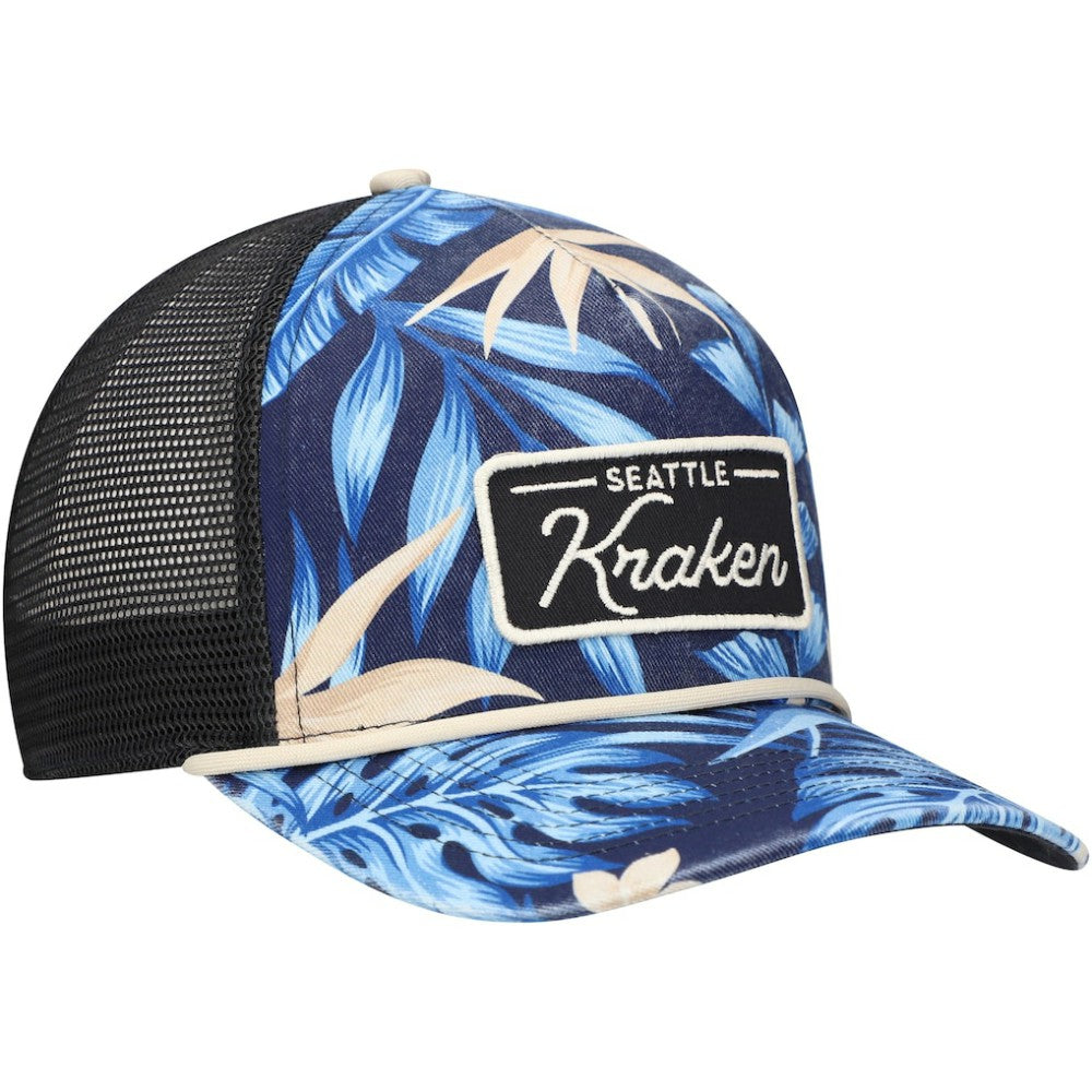 Seattle Kraken '47 Tropicalia Allover Print Trucker Adjustable Hat - Navy | 47 brand discount