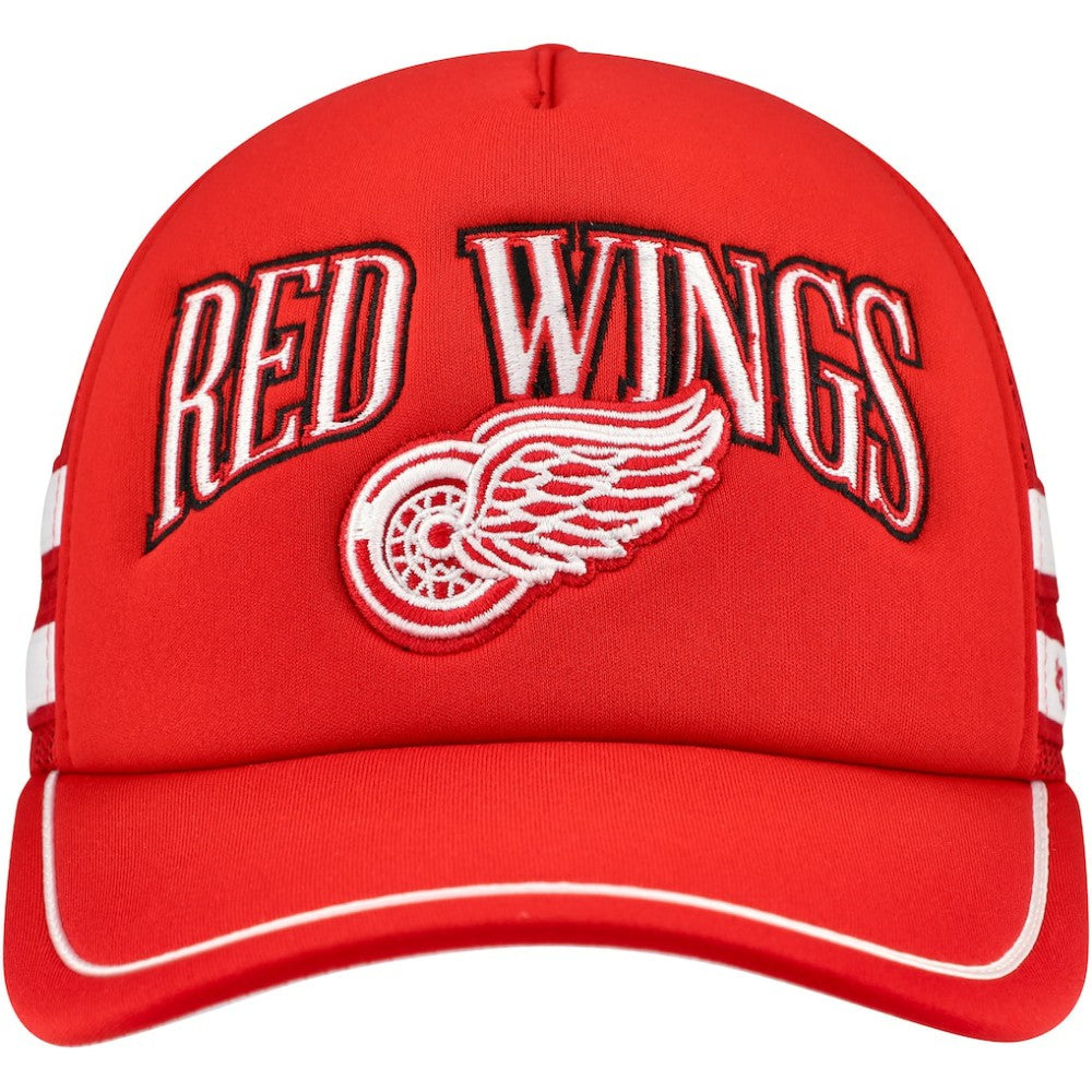 Detroit Red Wings '47 Sideband Stripes Trucker Snapback Hat - Red | 47 brand near me