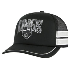 Los Angeles Kings '47 Sideband Stripes Trucker Snapback Hat - Black | 47 brand Lifestyle
