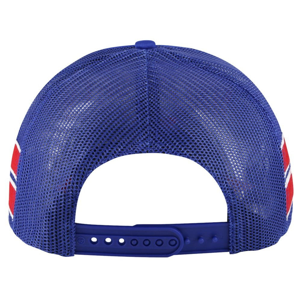 New York Rangers '47 Sideband Stripes Trucker Snapback Hat - Blue | 47 brand discount
