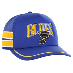 St. Louis Blues '47 Sideband Stripes Trucker Snapback Hat - Blue | 47 brand Clearance