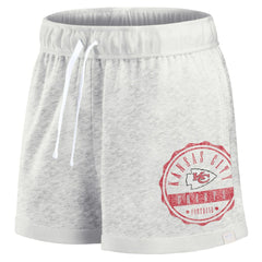 Kansas City Chiefs Women's Vintage Badge Shorts - Oatmeal - Fanatics