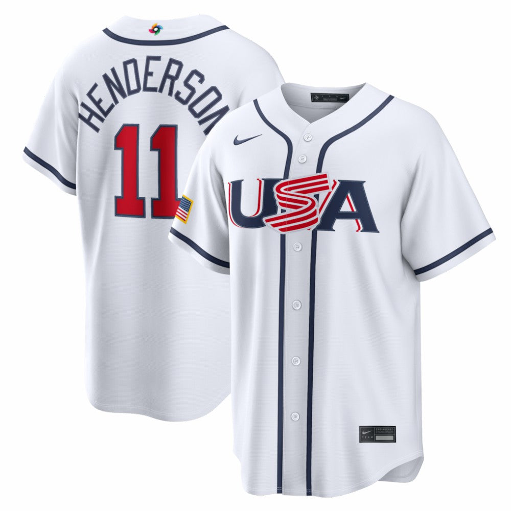 Gunnar Henderson USA Baseball Nike 2026 World Baseball Classic Home Stadium Jersey Sale