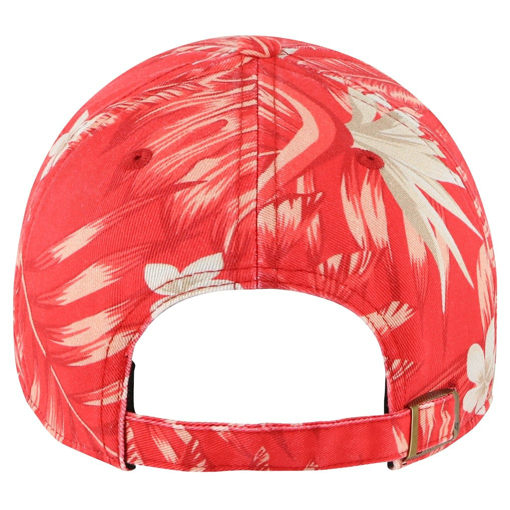 47 brand Atlanta Hawks '47 Tropicalia Floral Clean Up Adjustable Hat Red