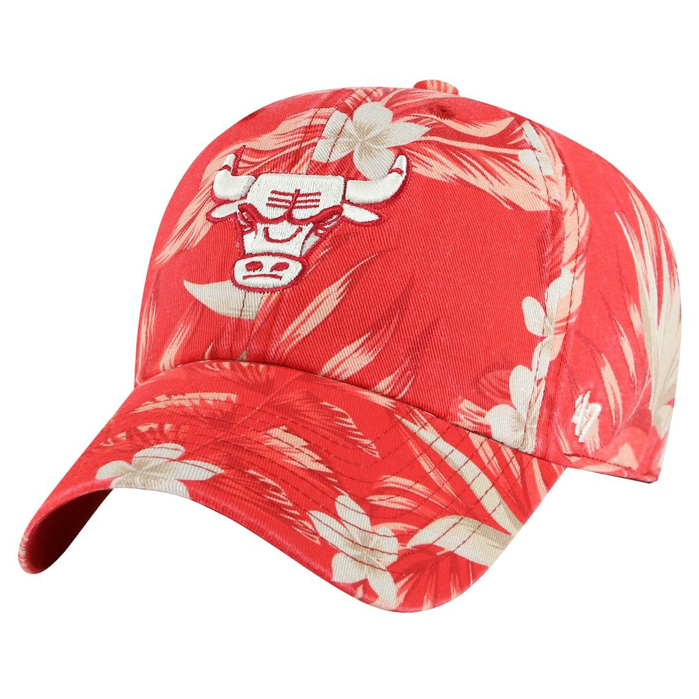 47 brand Chicago Bulls '47 Tropicalia Floral Clean Up Adjustable Hat Red